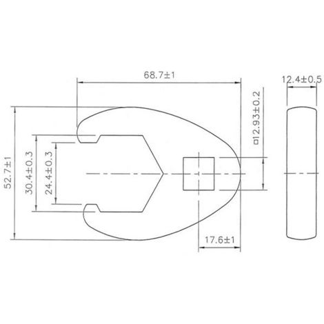 Klucz pazurowy | 12,5 mm (1/2") | 30 mm - 2