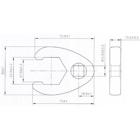 Klucz pazurowy | 12,5 mm (1/2") | 33 mm - 2