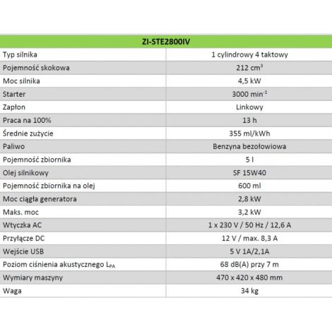 Generator prądu ZI-STE2800IV Zipper - 2