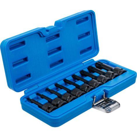 Zestaw nasadek udarowych do bitów | 12,5 mm (1/2") | profil T (do Torx) T20 - T70 | 9 szt. - 2