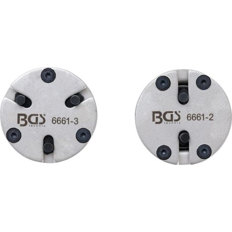 Zestaw adapterów do wciskania tłoczków hamulcowych BGS | uniwersalny | z 2 i 3 sztyftami | 2 szt. - 2
