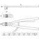 Szczypce do pierścieni rozprężnych | zagięte | do wewnętrznych pierścieni rozprężnych | 500 mm - 4
