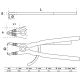 Szczypce do pierścieni rozprężnych | zagięte | do zewnętrznych pierścieni rozprężnych | 500 mm - 5