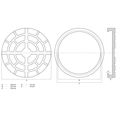 Podkładka gumowa BGS | do podnośników | Ø 150 mm - 2