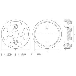 Podkładka gumowa BGS | do podnośników | Ø 120 mm - 2