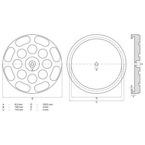 Podkładka gumowa BGS | do podnośników | Ø 120 mm - 2