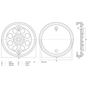 Podkładka gumowa BGS | do podnośników | Ø 120 mm - 2