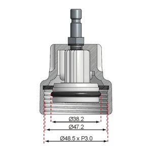 Adapter nr 18 BGS | do BGS 8027, 8098 | dla VW - 2