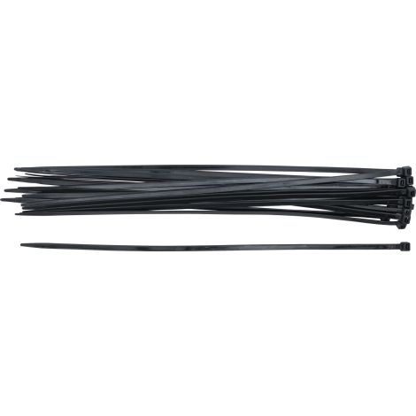 Zestaw opasek kablowych | czarne | 7,6 x 500 mm | 20 szt. - 2