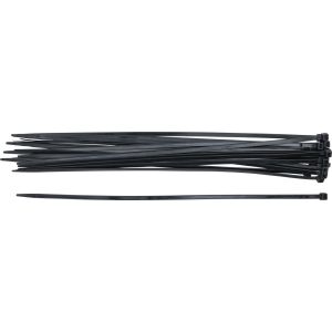 Zestaw opasek kablowych | czarne | 7,6 x 500 mm | 20 szt. - 2