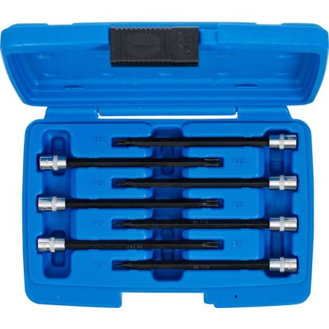 Zestaw nasadek do bitów | 6,3 mm (1/4") | profil T (do Torx) z głowicą kulkową T10 - T40 | 7 szt.