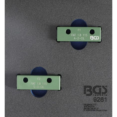 Wkładka do szuflady 1/6: zestaw narzędzi blokujących do wałków rozrządu BGS | zastosowanie jak OEM: 1860875000 Fiat, Lancia