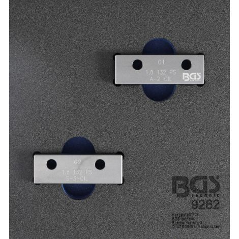Wkładka do szuflady 1/6: zestaw narzędzi blokujących do wałków rozrządu BGS | zastosowanie jak OEM: 1860847000 Fiat, Lancia