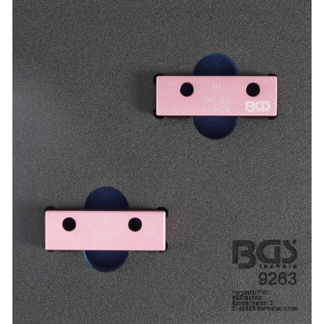 Wkładka do szuflady 1/6: zestaw narzędzi blokujących do wałków rozrządu BGS | zastosowanie jak OEM: 1860892000 do Fiat
