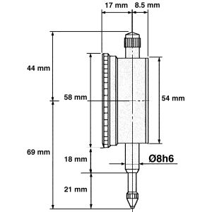 Czujnik zegarowy 10mm - 2