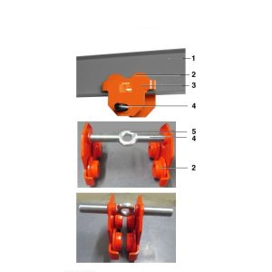 Wózek z maksymalnym udźwigiem 3 t RFW 3 Unicraft kod: 6171703 - 2