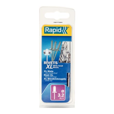 Nity Rapid XL O3,2 x 8 mm - opakowanie 50 szt.; zawiera wiertło