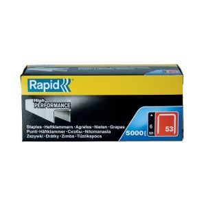 Zszywki Rapid z drutu cienkiego nr 53 (6 mm) - opakowanie 5000 szt. - 2