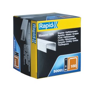 Zszywki Rapid z drutu płaskiego nr 100 (6 mm) - opakowanie 5000 szt.