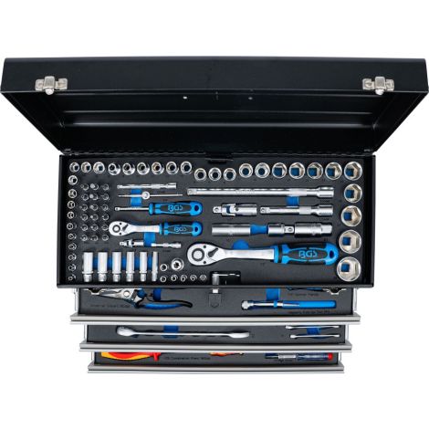 Metalowa walizka narzędziowa | 3 szuflady | ze 147 narzędziami - 4