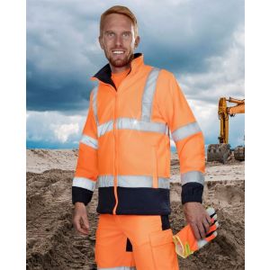 Bluza polarowa ostrzegawcza z elementami odblaskowymi HiViz Ref402 Ardon kolor pomarańczowy - 2