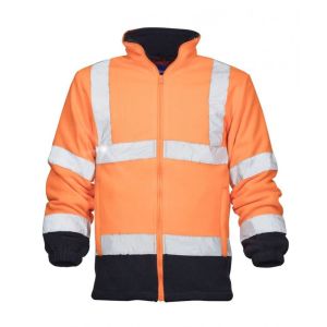 Bluza polarowa odblaskowa HI-VIZ REF402 - pomarańczowy