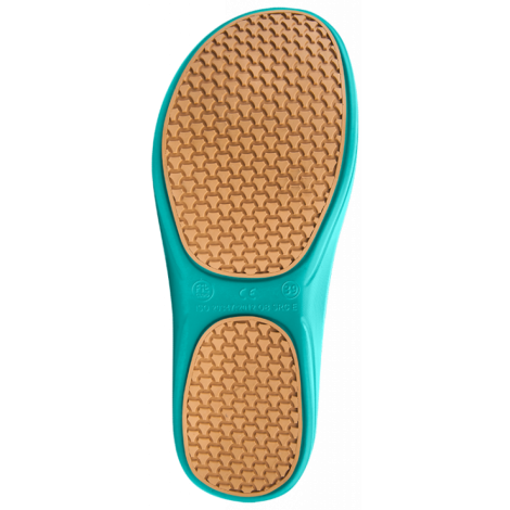 Atestowane klapki z antypoślizgową podeszwą FitClog Basic 001 - turquoise - 2