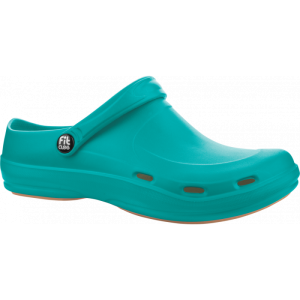 Atestowane klapki z antypoślizgową podeszwą FitClog Basic 001 - turquoise