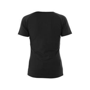 Koszulka ELLA damska V dekolt krótki rękaw - czarny - 2