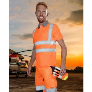 Koszulka polo HI-VIZ REF202 - pomarańczowy - 2