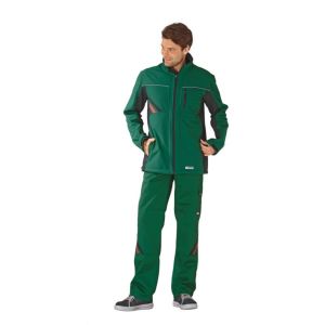 Kurtka softshell męska HIGHLINE 2385 - zielony/czarny/czerwony - 2