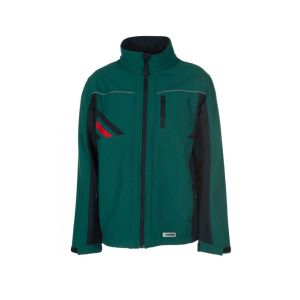 Kurtka softshell męska HIGHLINE 2385 - zielony/czarny/czerwony