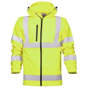 Kurtka softshell REF501 HI-VIZ - żółty