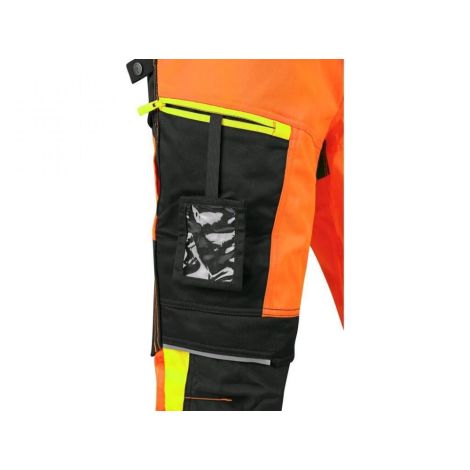 Spodnie do pasa CXS BENSON męskie ostrzegawcze - pomarańczowo-czarny - 2