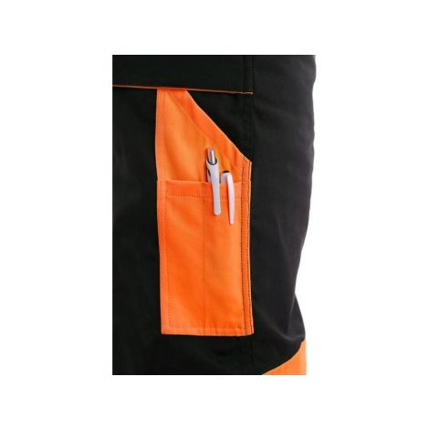 Spodnie do pasa CXS SIRIUS BRIGHTON męskie - czarno-pomarańczowy - 4