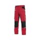 Spodnie do pasa CXS STRETCH męskie - czerwony-czarny - 2