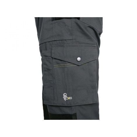 Spodnie do pasa CXS STRETCH męskie - grafitowy-czarny - 3