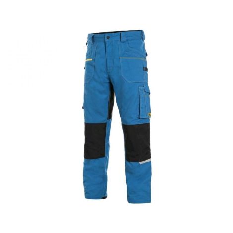 Spodnie do pasa CXS STRETCH męskie skrócone 170-176cm - niebiesko-czarny