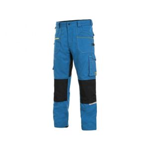 Spodnie do pasa CXS STRETCH męskie skrócone 170-176cm - niebiesko-czarny