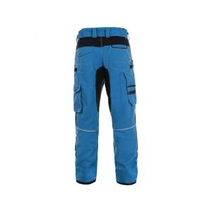 Spodnie do pasa CXS STRETCH męskie skrócone 170-176cm - niebiesko-czarny - 2