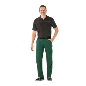 Spodnie do pasa męskie HIGHLINE 2325 - zielony/czarny/czerwony - 2