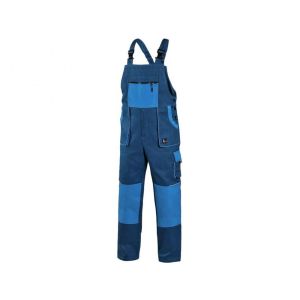 Spodnie ogrodniczki CXS LUXY ROBIN męskie - granatowo-niebieski