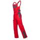 Spodnie ogrodniczki VISION 03 - czerwono-szary - 183-190cm - 3