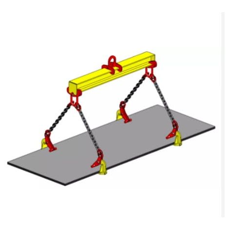 Uchwyt uniwersalny do transportu w poziomie, do blach 1T 0-60mm TLH2 Tractel kod: 51058 - 8