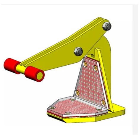 Uchwyt uniwersalny do transportu w poziomie, do blach 1T 0-120mm TLH2 Tractel kod: 51068 - 7