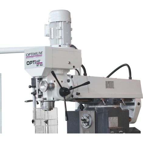 Frezarka uniwersalna do obrabiania poziomego i pionowego z cyfrowym wskaźnikiem położenia DPA 21, z mechanizmem posuwu - OPTImill MT 60 Optimum kod: 3336091 - 4