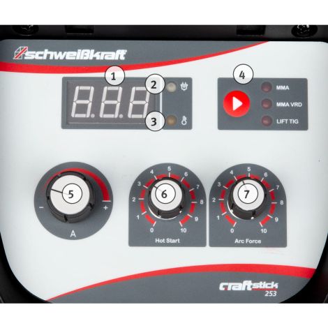 Spawarka elektrodowa inwertorowa TIG/MMA, CRAFT-STICK 403 CEL  Schweisskraft kod: 1073403 - 2