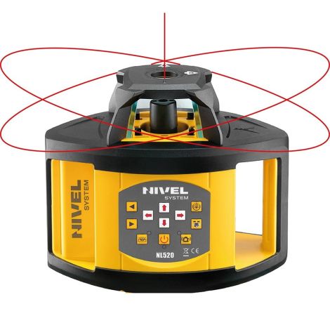 Zestaw laser obrotowy o zasięgu 500m ( z czujnikiem) + statyw + łata laserowa + czujnik  - Nivel System kod: NL520 set SJJ32 LS24 MC1D - 2