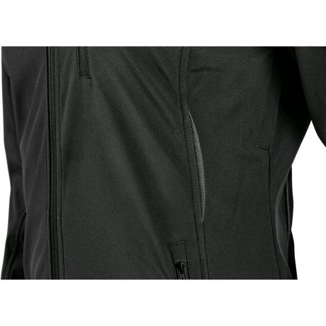 Damska kurtka softshell z odpinanym kapturem CXS Digby Canis kolor czarny - 5