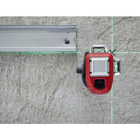 Zestaw laser 3-płaszczyznowy z zasięgiem do 70 m średnica (140m z detektorem) + akumulator + uchwyty ścienne + walizka - LINO L6G Leica kod: 912971 - 5